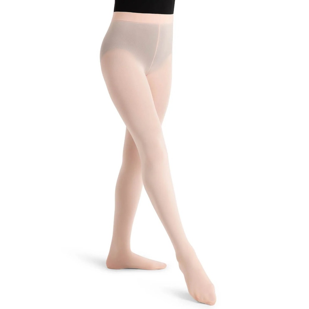 Capezio Girls Classic Footed Tights Set of 4 Ballet Pink Matte 1825C Size ONE